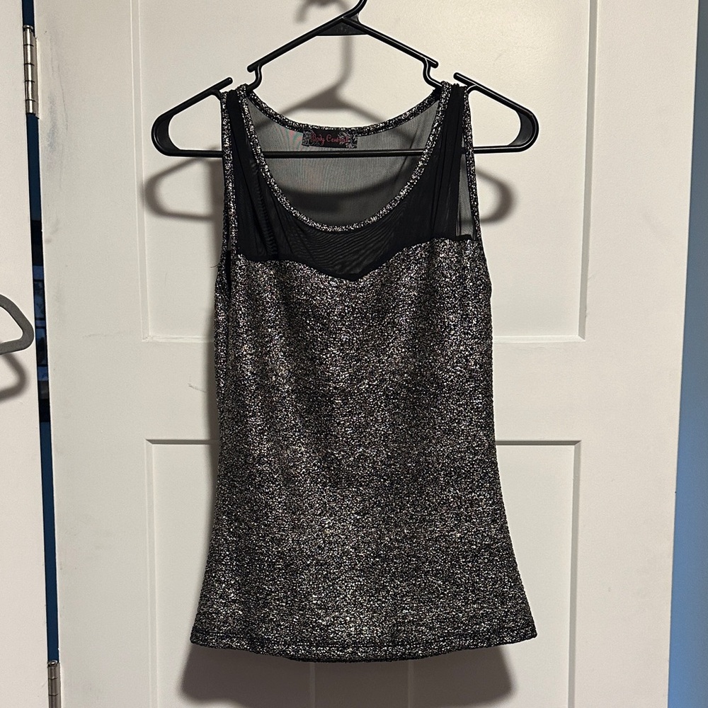 Elegant Black and Gold Women's Top